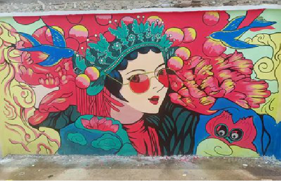 长顺墙体彩绘-网红墙