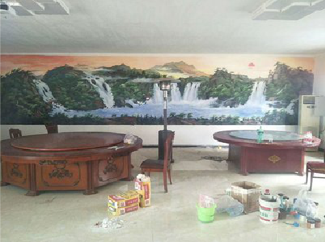 长顺墙绘-写实风景