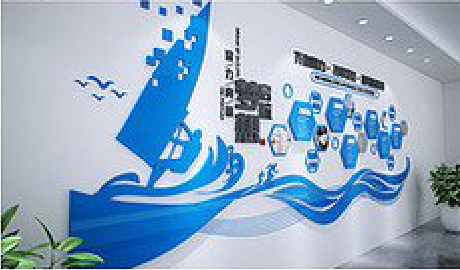 长顺海浪主题文化墙如何设计？