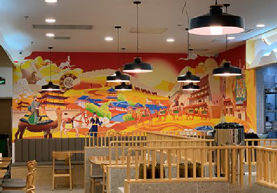 长顺商业空间彩绘介绍。